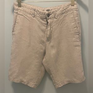 Old Navy Men’s Slim Fit Linen Shorts. Size 28.